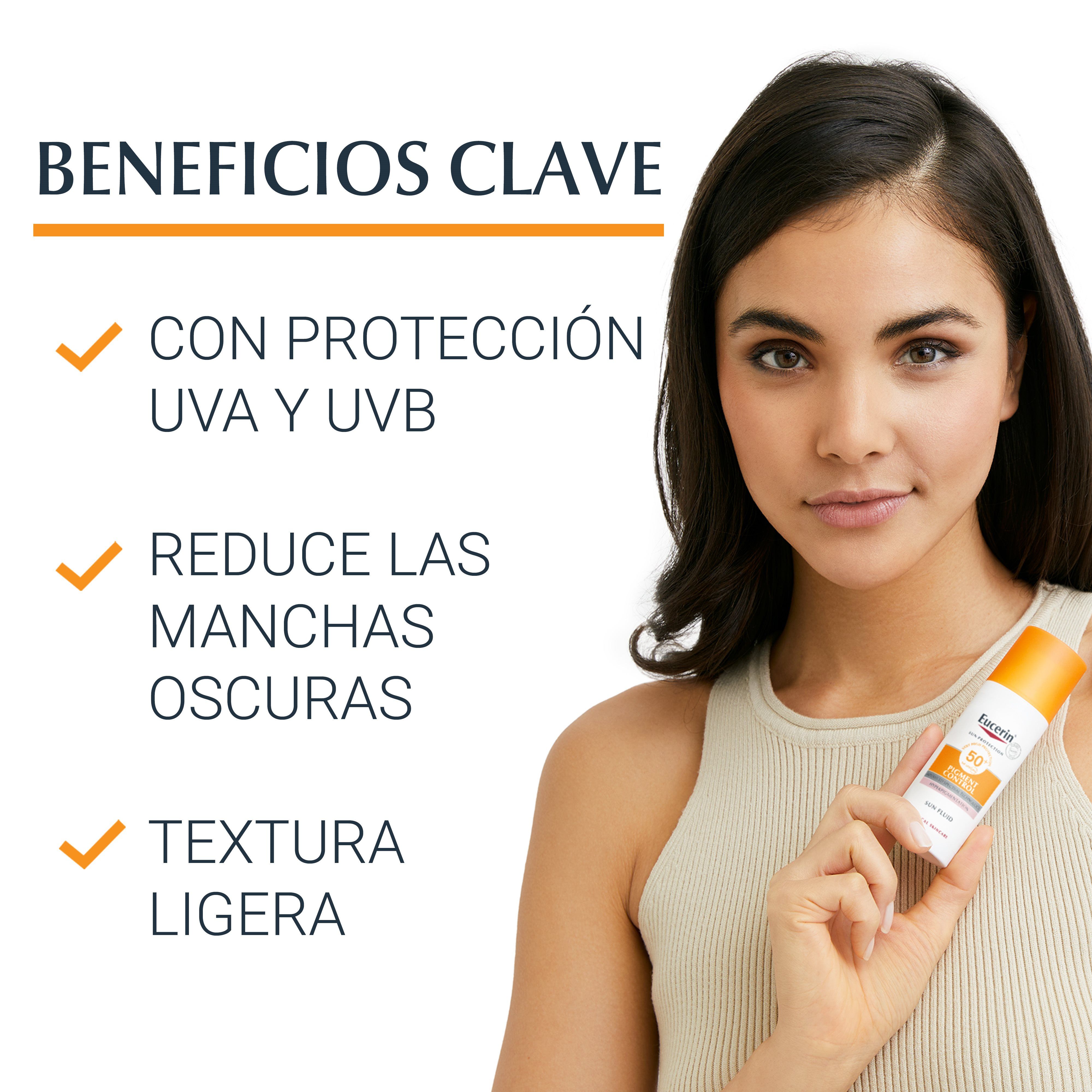 Veido pigmento kontrolės skystis nuo saulės SPF 50 Apsauga nuo saulės vaistinėje
