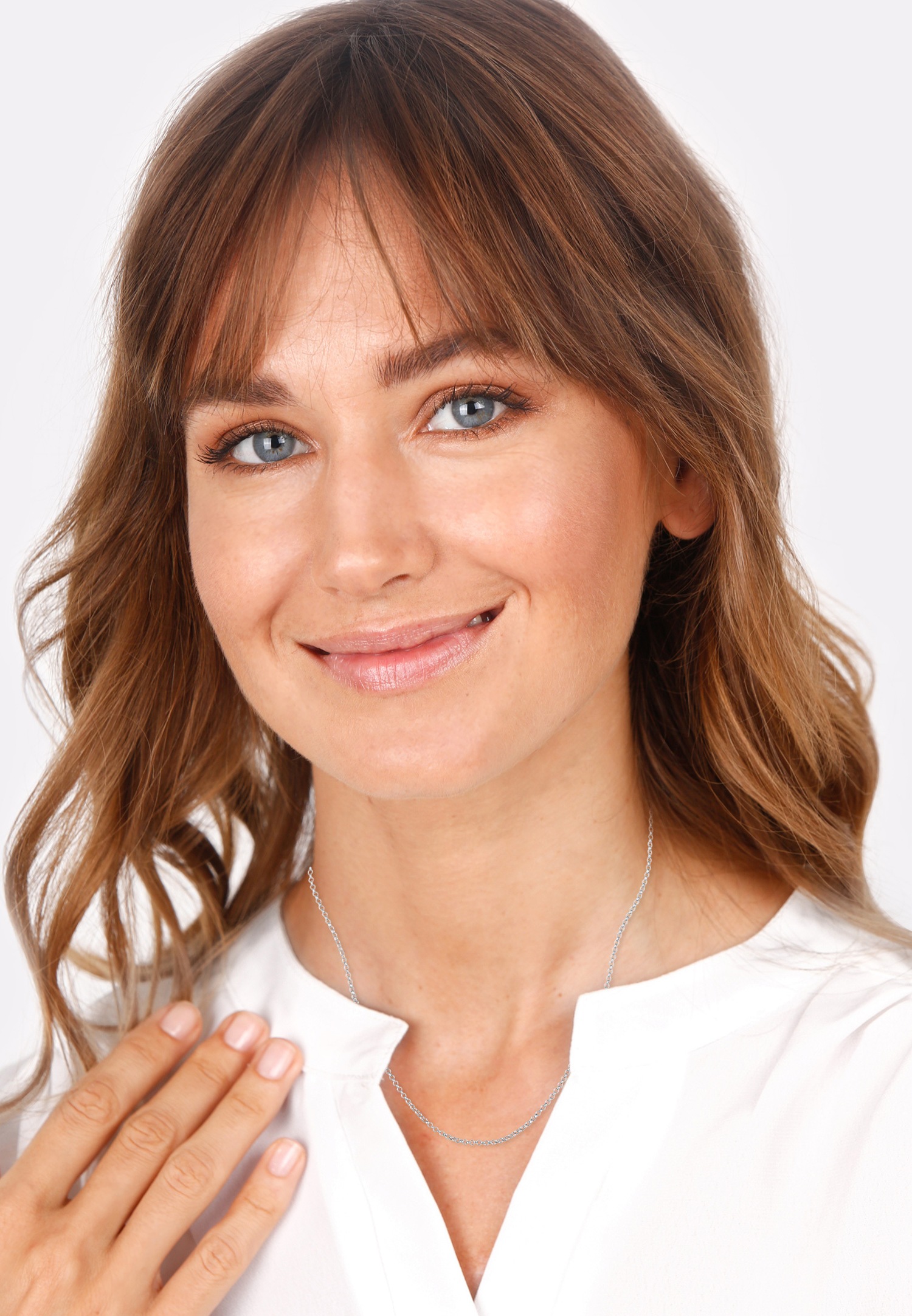Elli Collier pour femme Basic Minimal Blogger en argent sterling 925