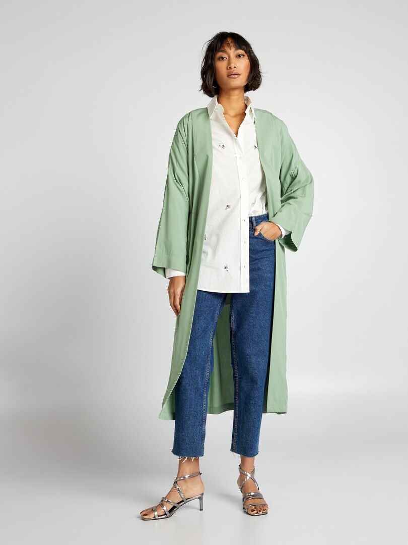 Lange kimono - GROEN