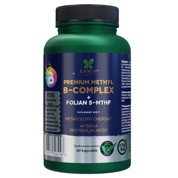 Lanco Nutritions B komplekss Premium + folskābe 5-MTHF