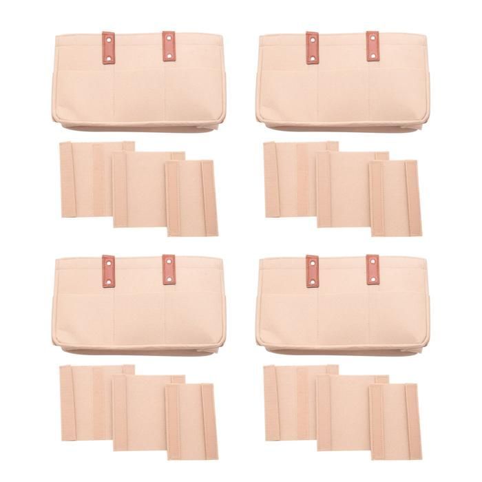 Organizador de pañales 4X - Cesta de ducha, cesta de almacenamiento portátil para guardería, cesta de almacenamiento para