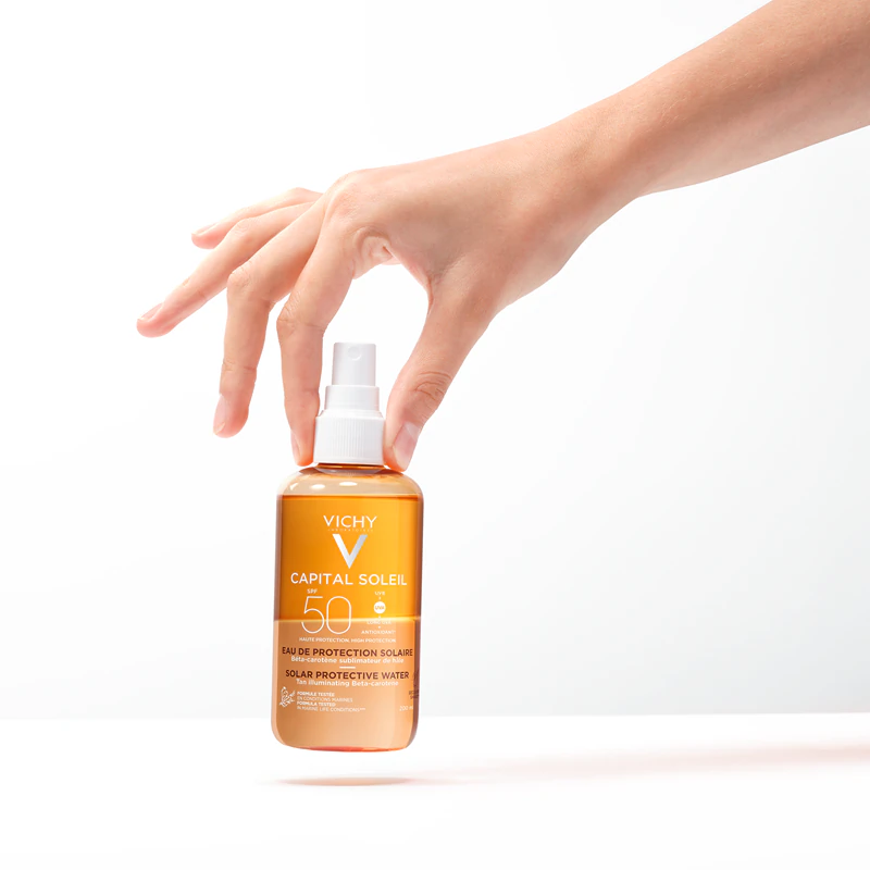 Spray Protetor Vichy Capital Soleil com Beta-Caroteno FPS 50