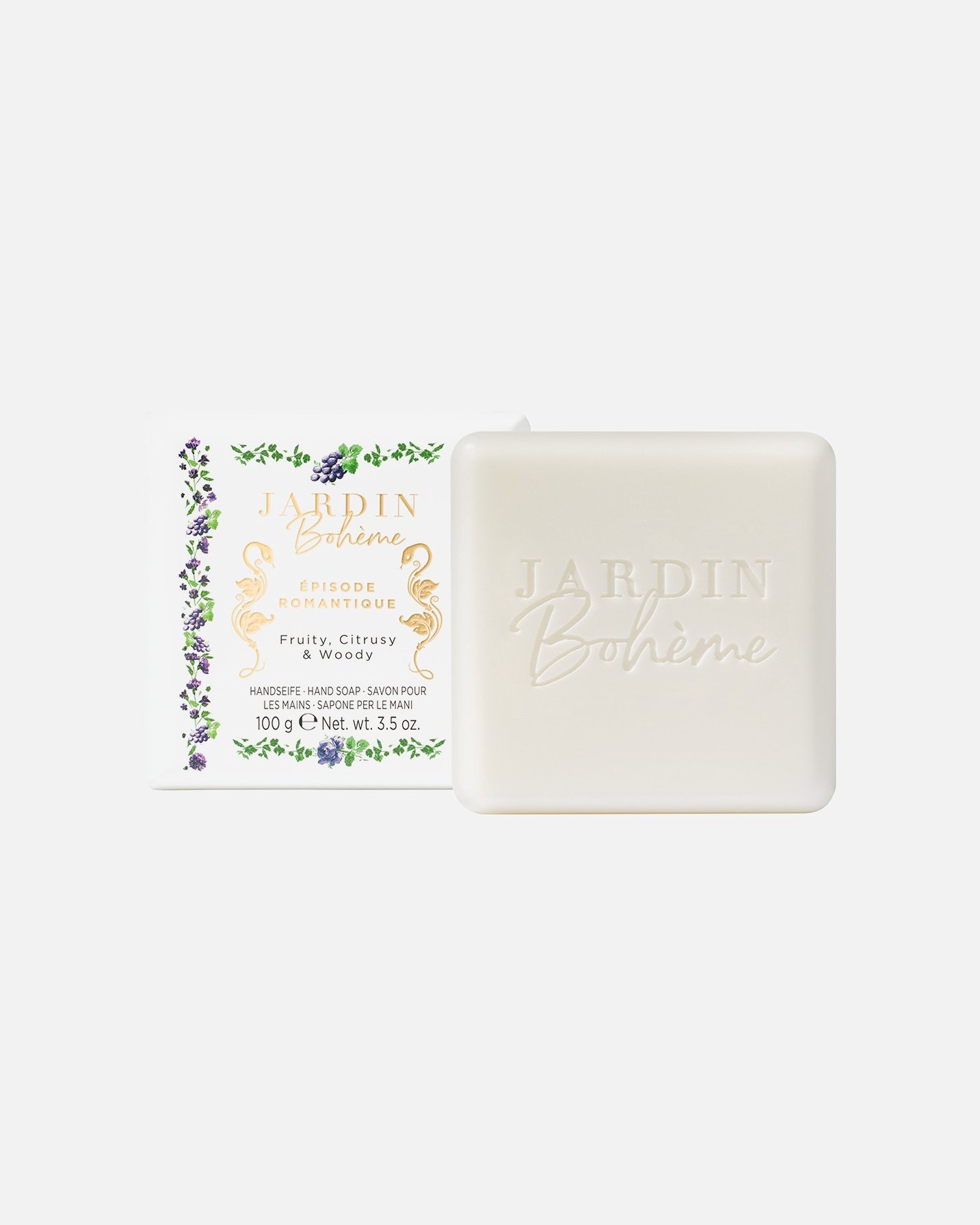 Bohemian Garden roku ziepes “Smalki aromāti” “Romantiskās epizodes” roku ziepes – 100 g