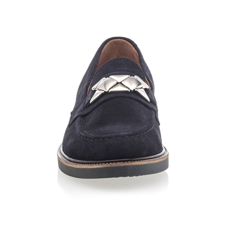 Blaue Damen-Loafer/Bootsschuhe