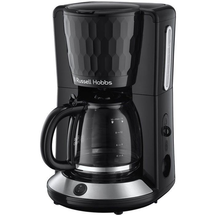 Cafetera - RUSSELL HOBBS - Filtro de panal - 1100 W - 1,25 L - Negra