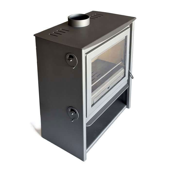Stufa a legna - Zeux 700 - 11 kW - Classe di efficienza A+ - Tripla combustione