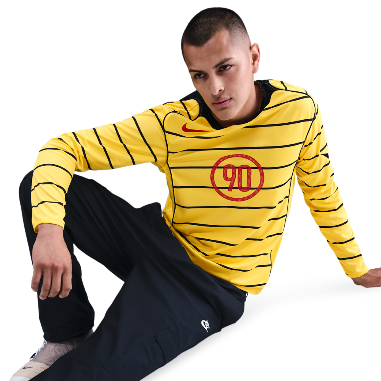 „Nike Total 90 Dri-fit“ ilgomis rankovėmis futbolo marškinėliai