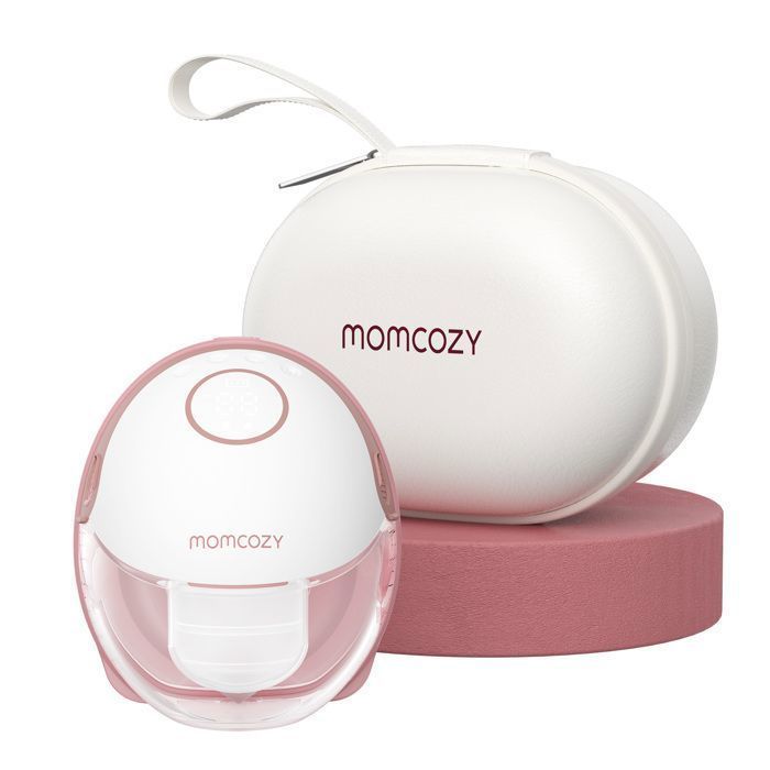 Momcozy Hands-Free Mobile Style Breast Pump | M6, Electric Breast Pump with DoubleFit Flange, 1 Pack, Red