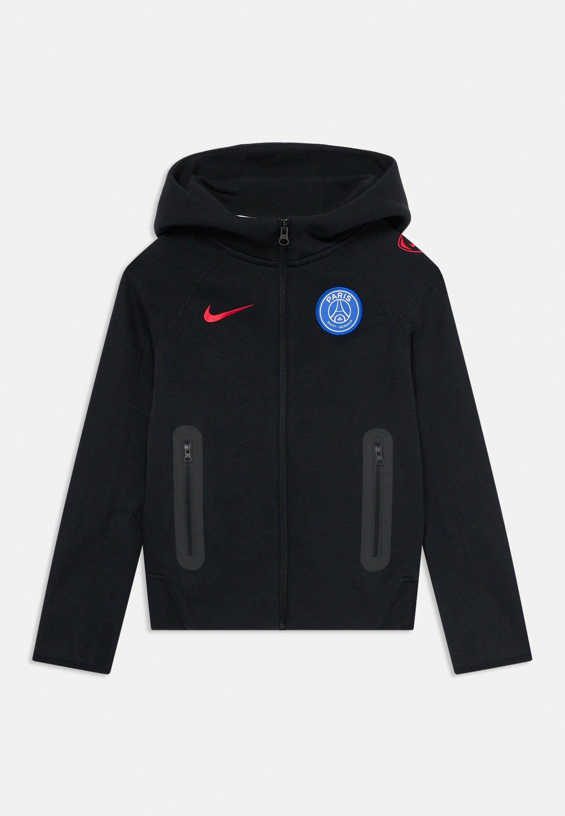 Nike Performance PARIS GERMAIN TECH UNISEX - Majica s kapuljačom - crna/global red