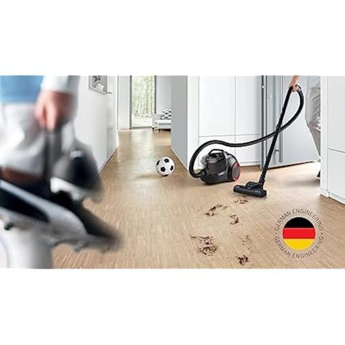 Aspiradora sin bolsa - BOSCH - Serie 4 BGS21POW2 - 2 L - Filtro HEPA13 - Cepillo turbo