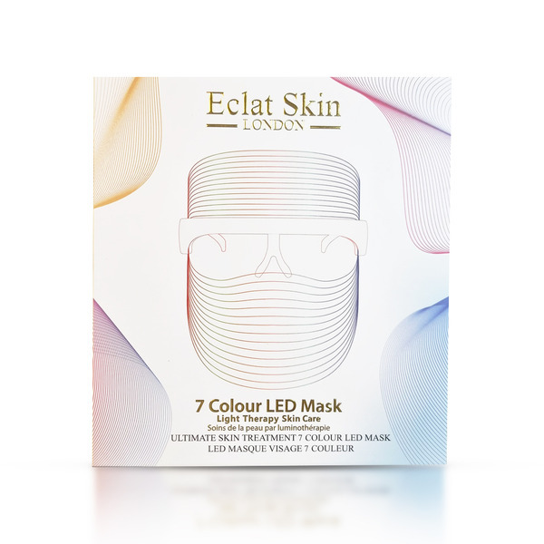 Eclat Skin London LED-masker, verkrijgbaar in 7 kleuren.