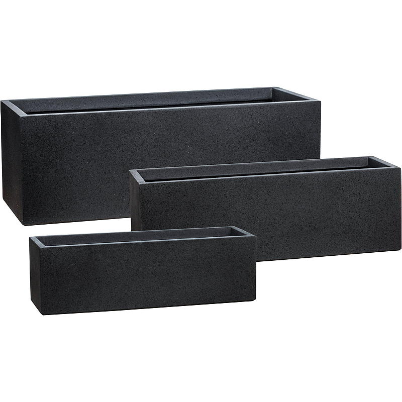Hjemmeplantekasse 60x19 cm, antracit granit