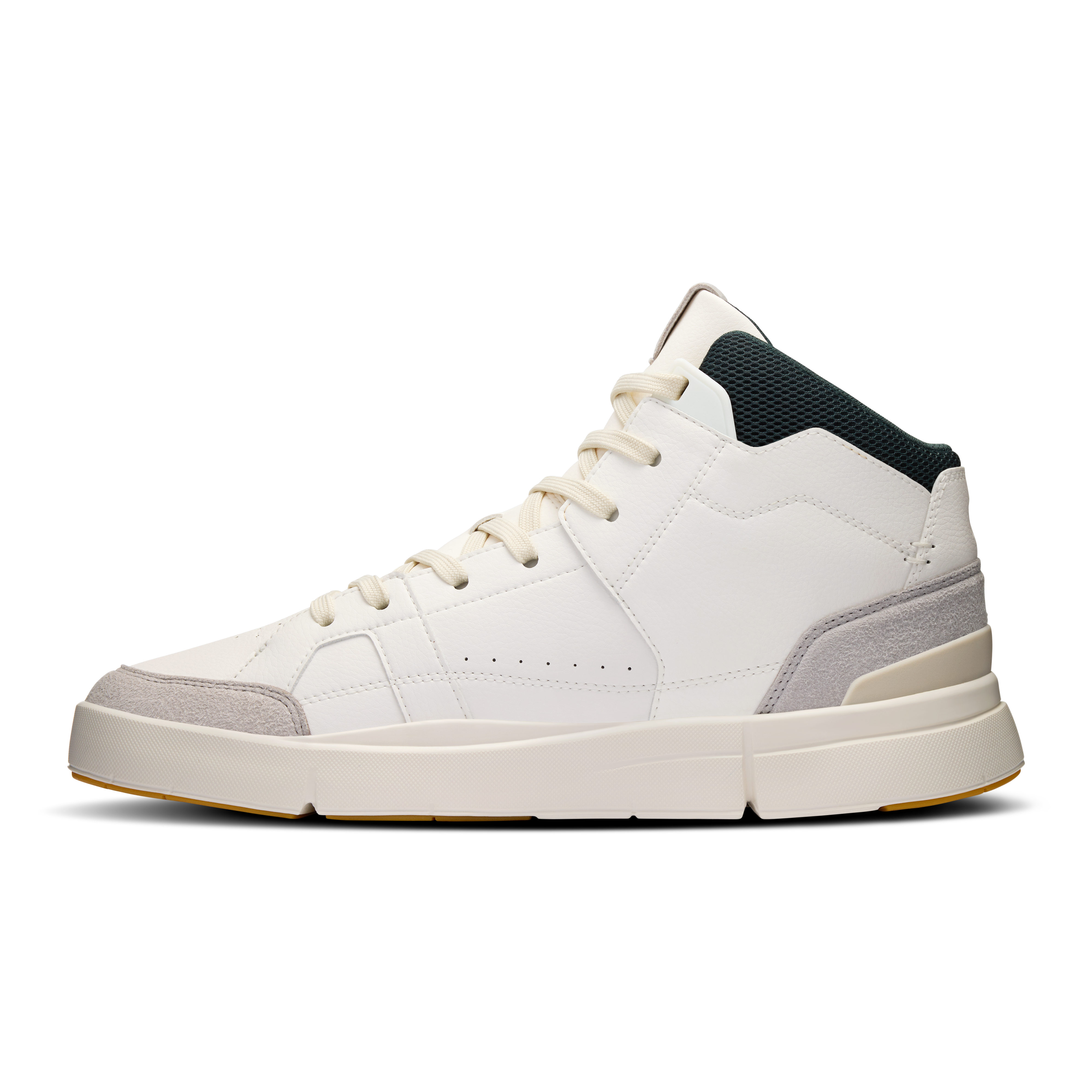 On Heren THE ROGER Clubhouse Mid White | Evergreen
