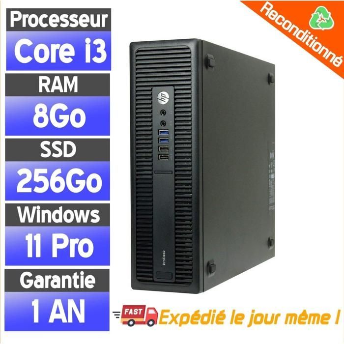 HP ProDesk 600 G2 SFF - Desktop-pc - Core i3-6100 - 256 GB SSD - 8 GB RAM