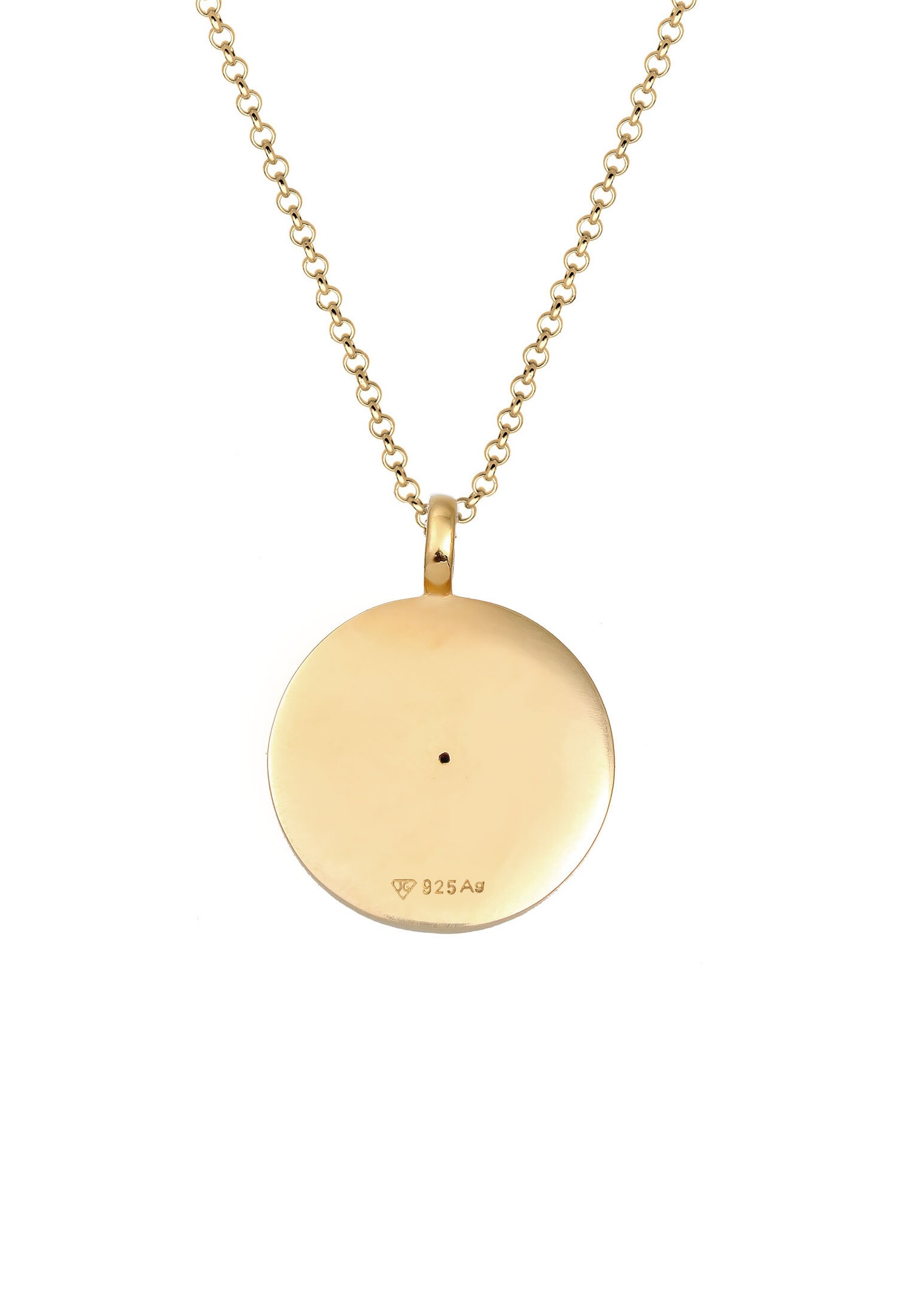 Elli Femmes Signe du zodiaque Astro avec cristaux en argent sterling 925 plaqué or