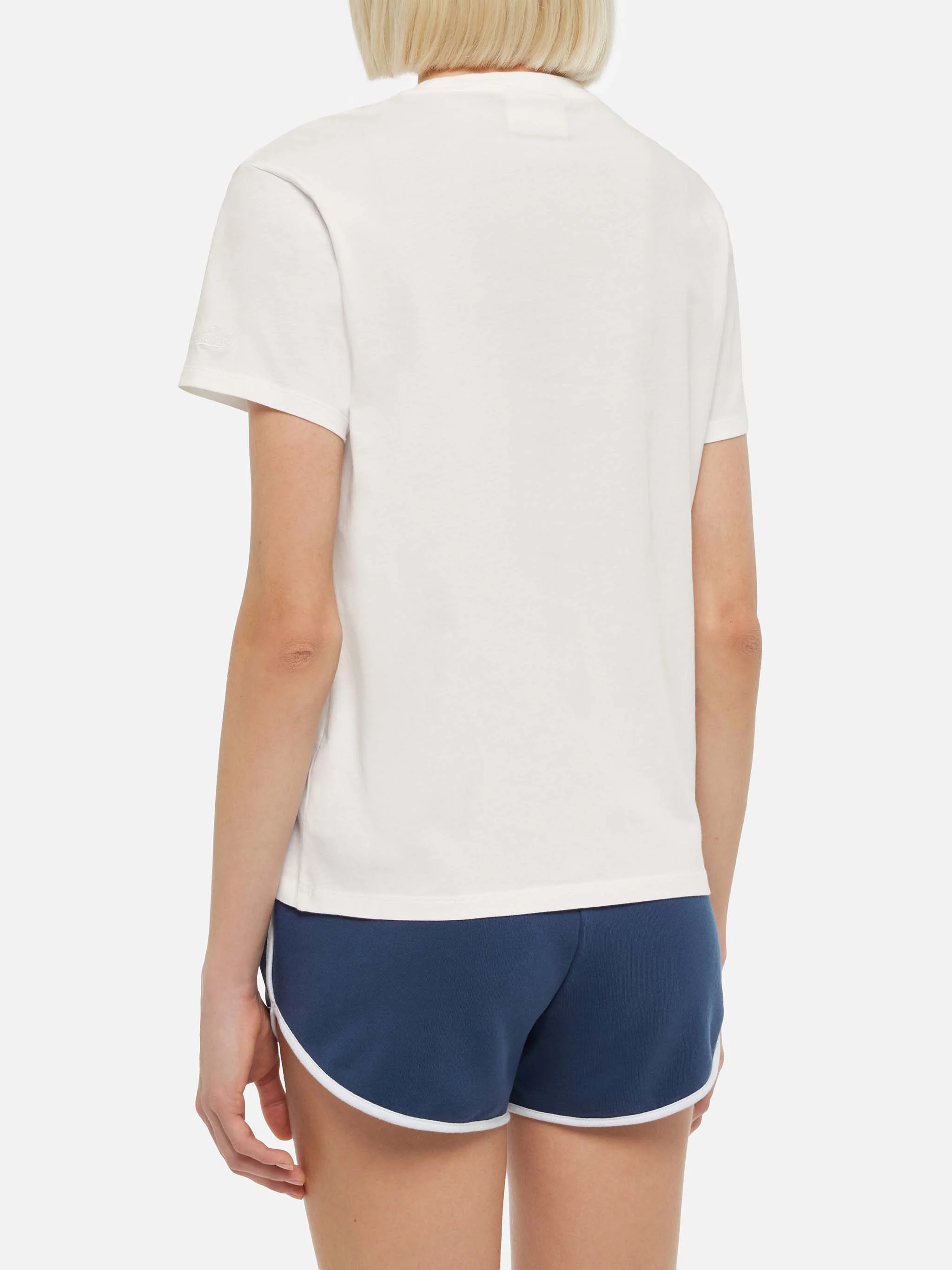 Emilie katoenen T-shirt met GIN-fluencer borduurwerk