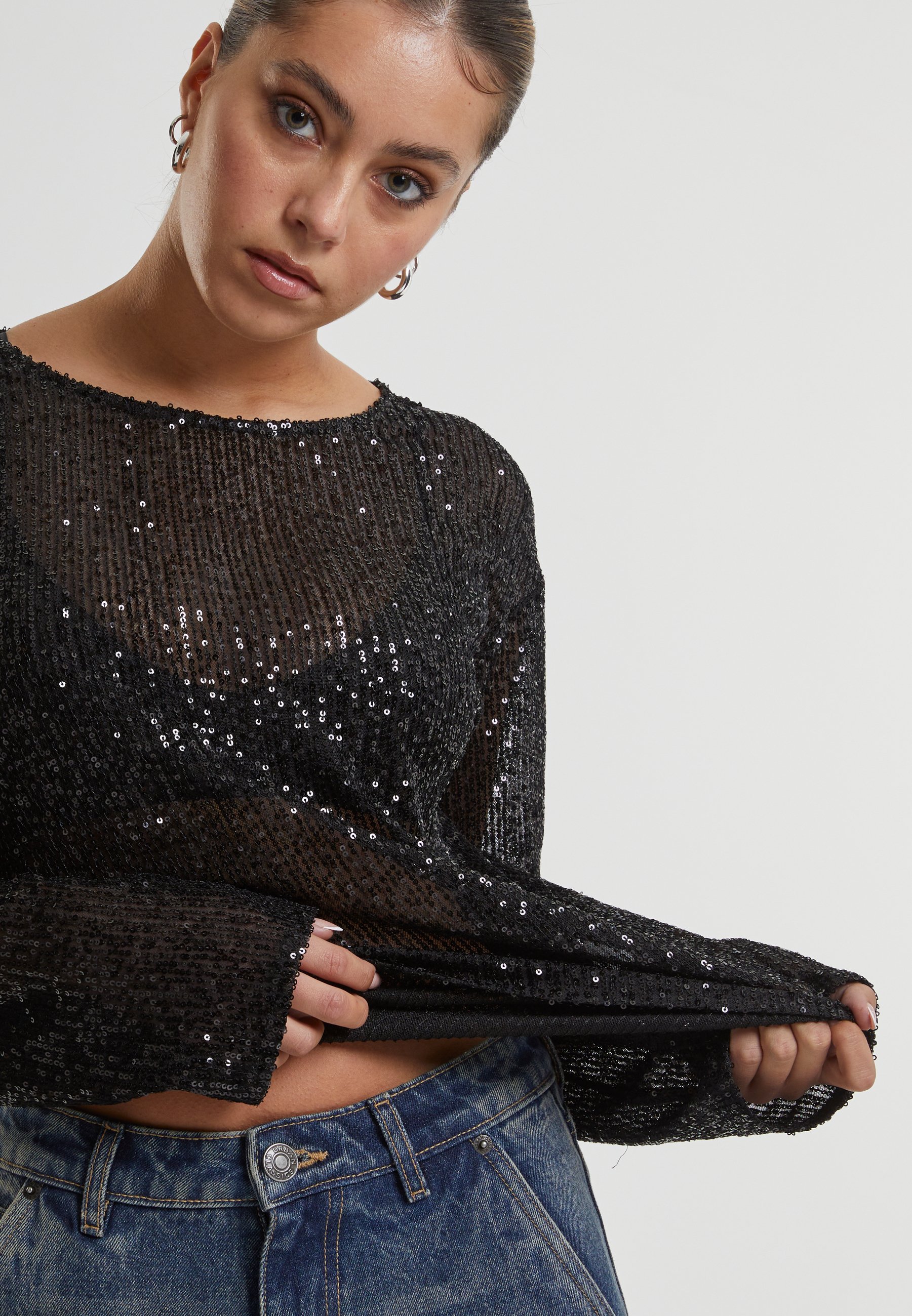 Urban Classics SEQUINS - Pluus - must
