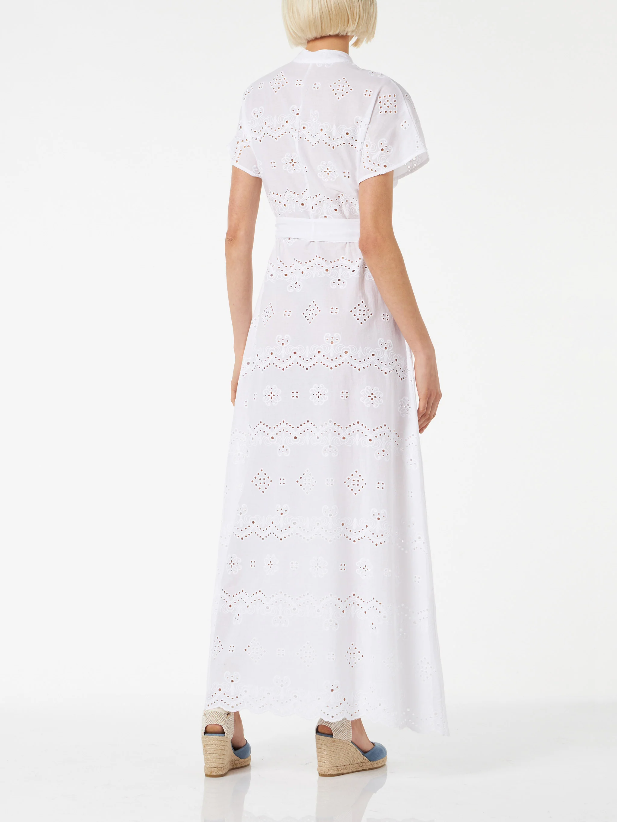 Witte Sangallo-jurk voor dames