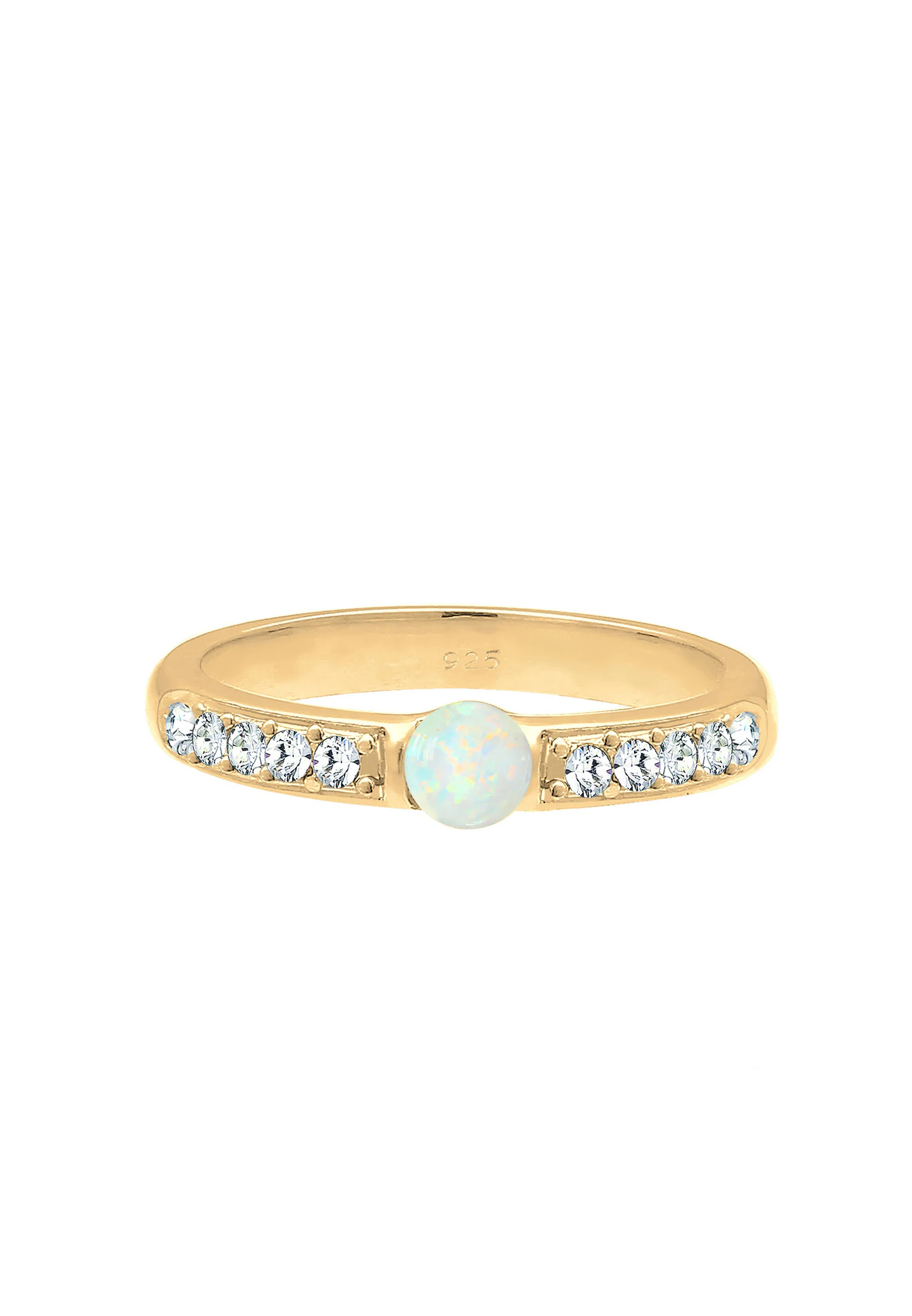 Elli PREMIUM Femme Précieuses et Glamour avec Cristaux et Opale en Argent Sterling 925