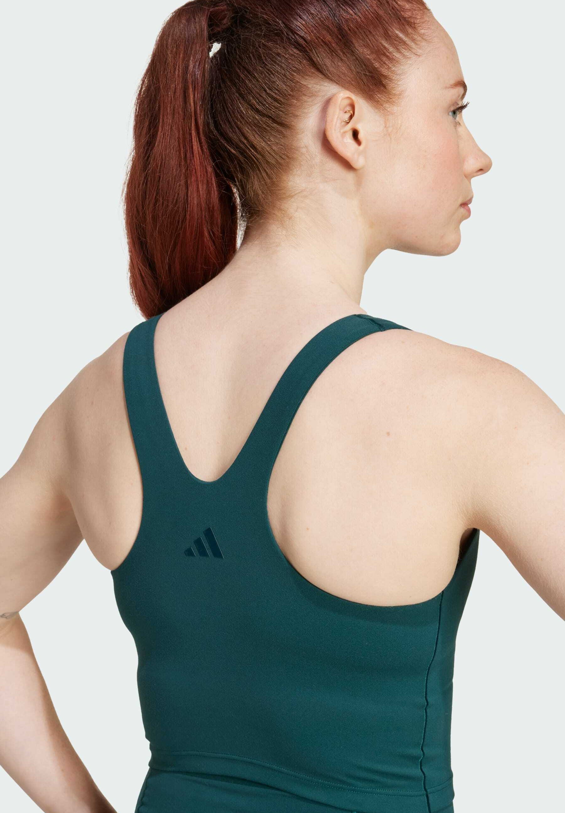 adidas Performance ALL ME - Keskmise toega spordirinnahoidja - aurora ivy