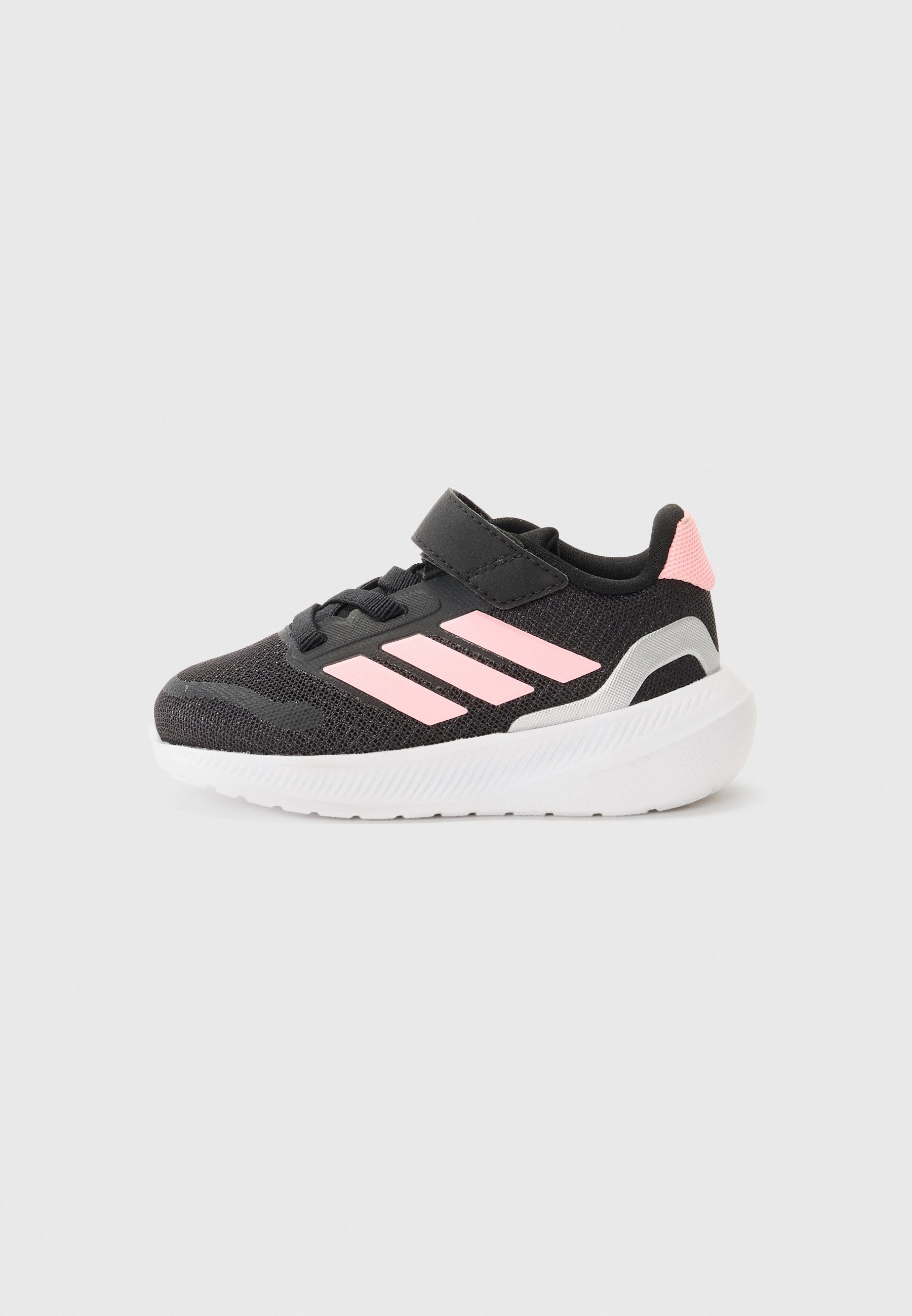 adidas Performance RUNFALCON UNISEXE - Chaussures de running sur route - Noir/rose pailleté/argenté