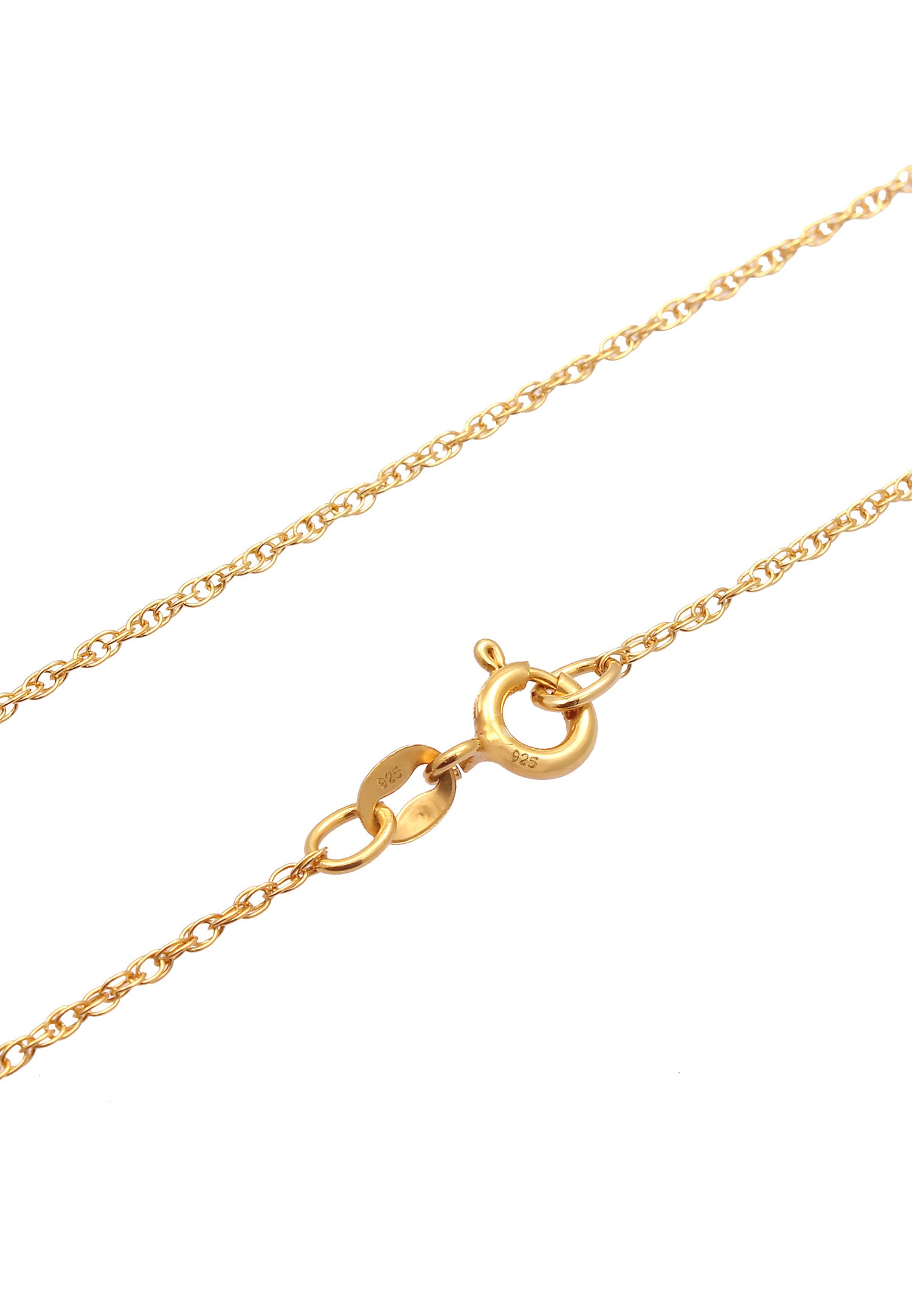 Elli PREMIUM Pendentif torsadé pour dames avec topaze de Labradorite en 925/1000 argent massif et plaqué or