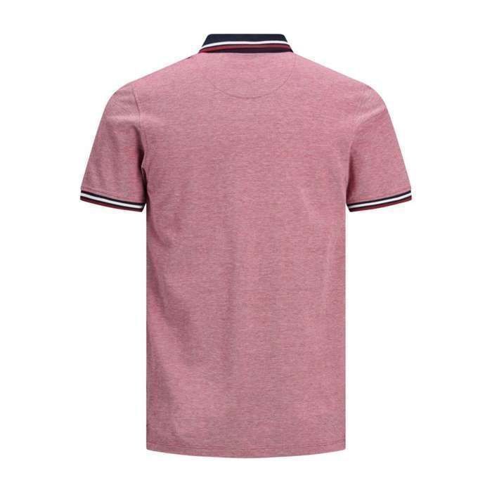 Kurzärmeliges Poloshirt – JACK & JONES – 12136668-RIORED – Weiß – 100 % Baumwolle – Gerader Schnitt