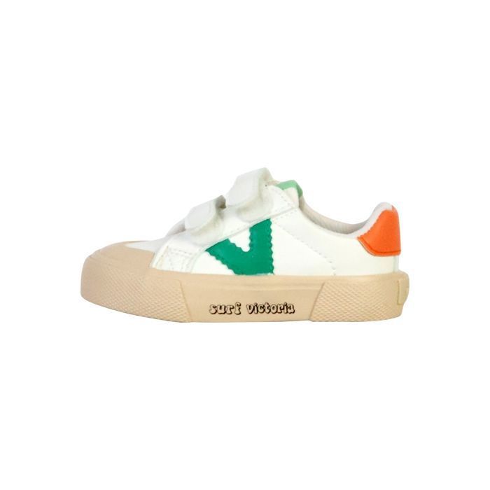 Tênis Infantil - VICTORIA - Efeito Couro - Verde - Fecho em Velcro - Conforto Excepcional
