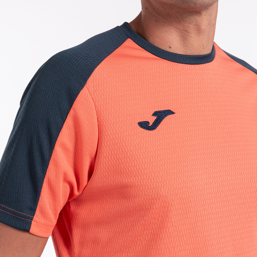 Tricou cu mânecă scurtă Joma Eco Championship, portocaliu fluorescent/bleumarin