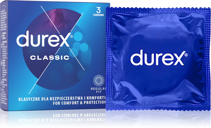 Preservativos Durex Classic para uso médico