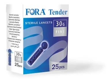 Lancetas FORA Pung 30 G, 25 unidades