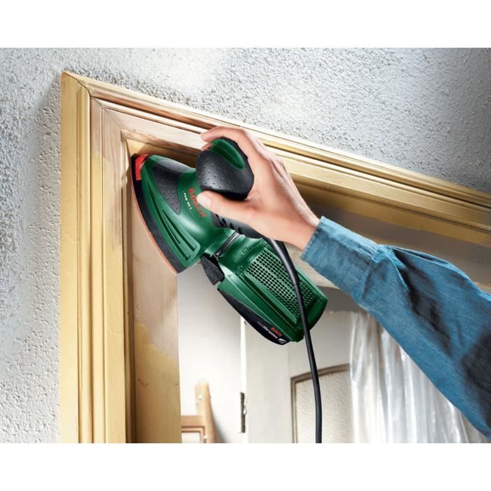 Ponceuse multi BOSCH PSM 160 A - Puissante et polyvalente - Ponçage et polissage - Système micro-filtre Bosch