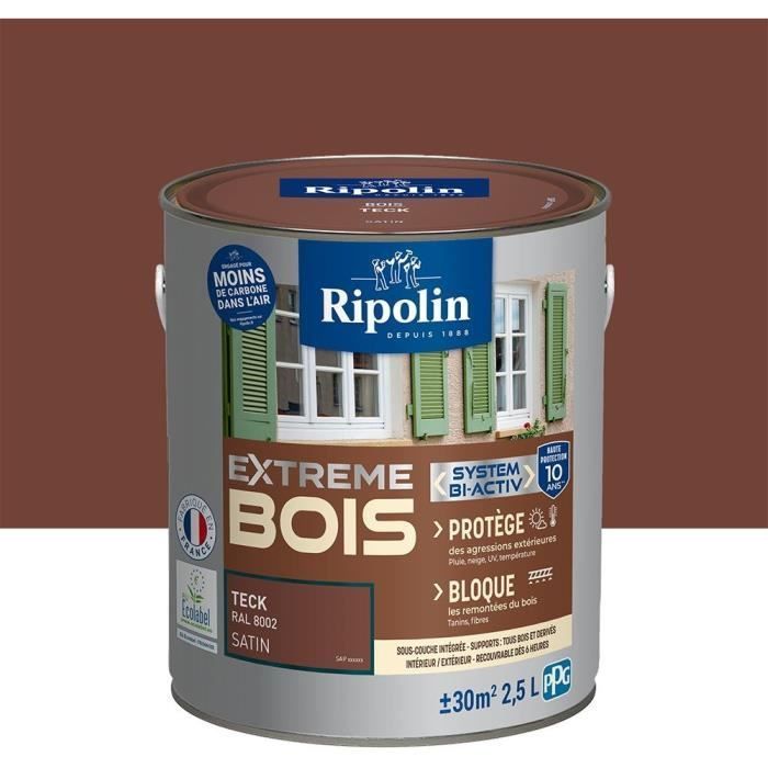 RIPOLIN PROTECCIÓN EXTREMA MADERA DE TECA Satinado 2,5 L