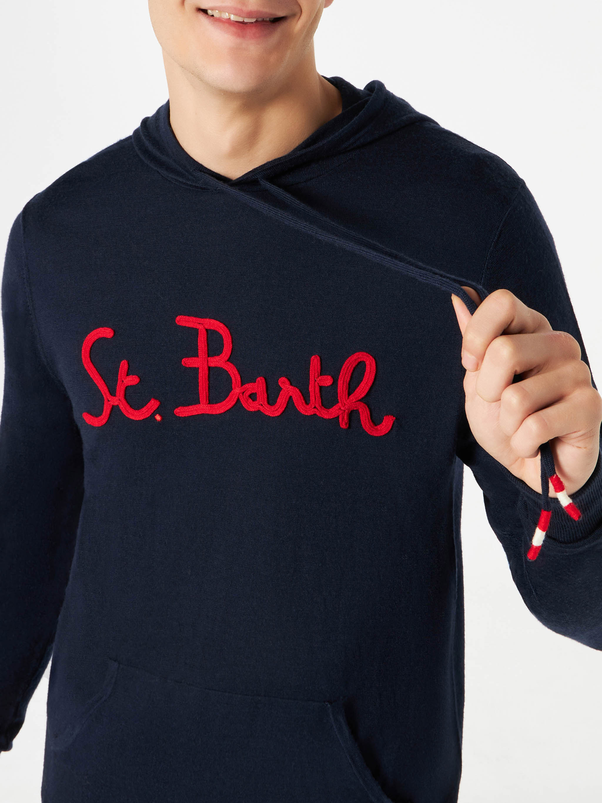 marineblauer Herren-Hoodie