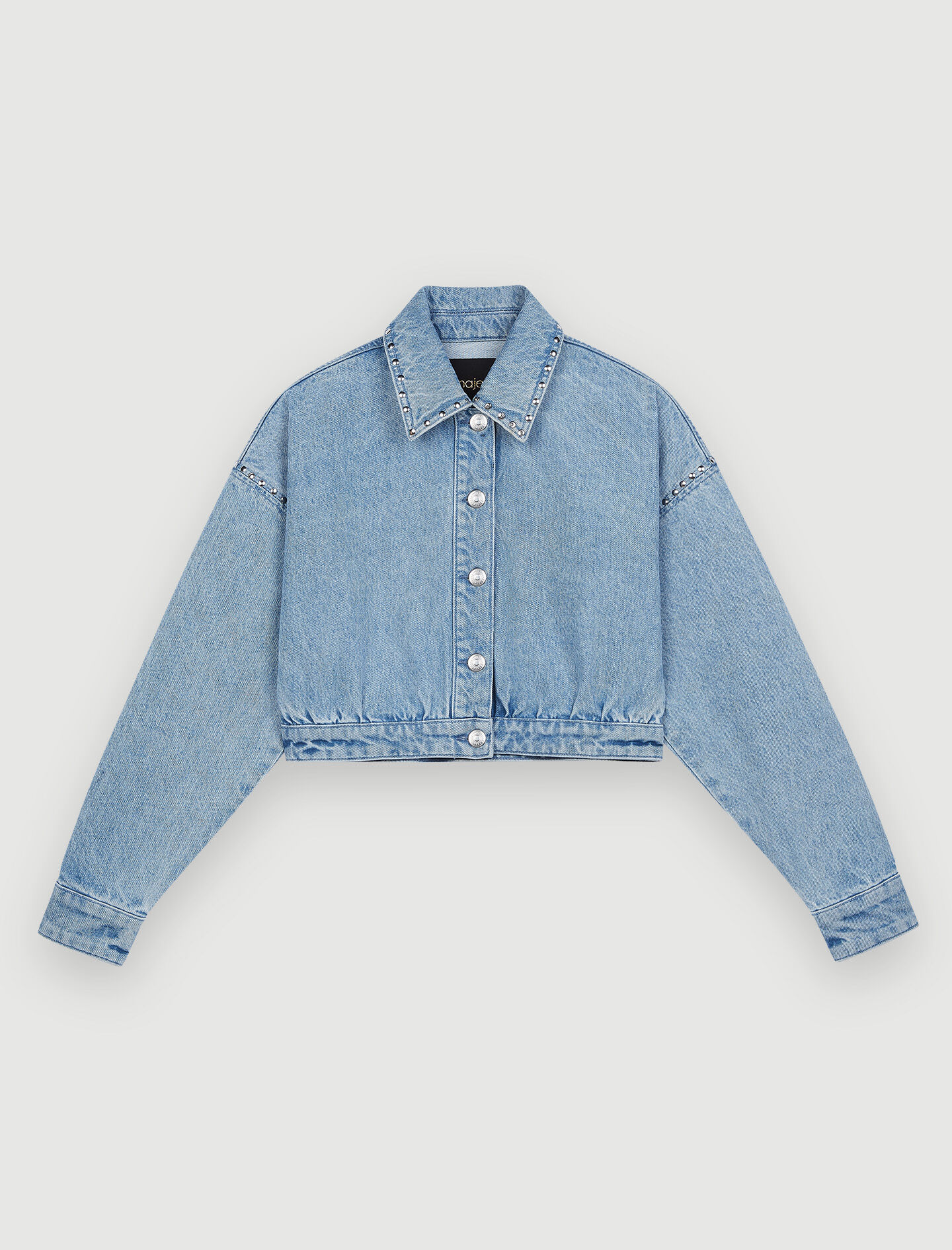 Spijkerjas met studs - Blauw