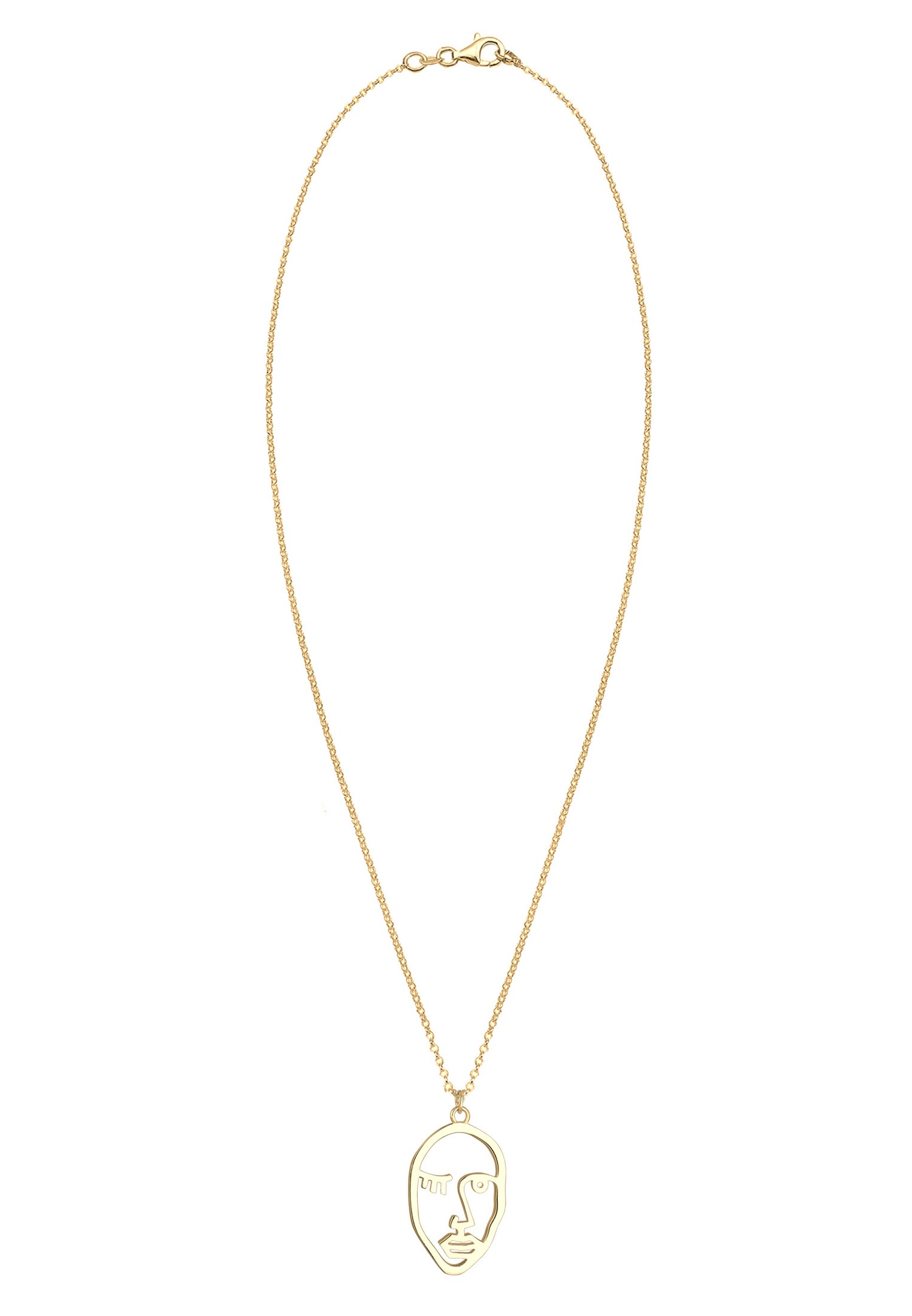 Elli Twinkle Face Collier Femme (925/1000) Argent