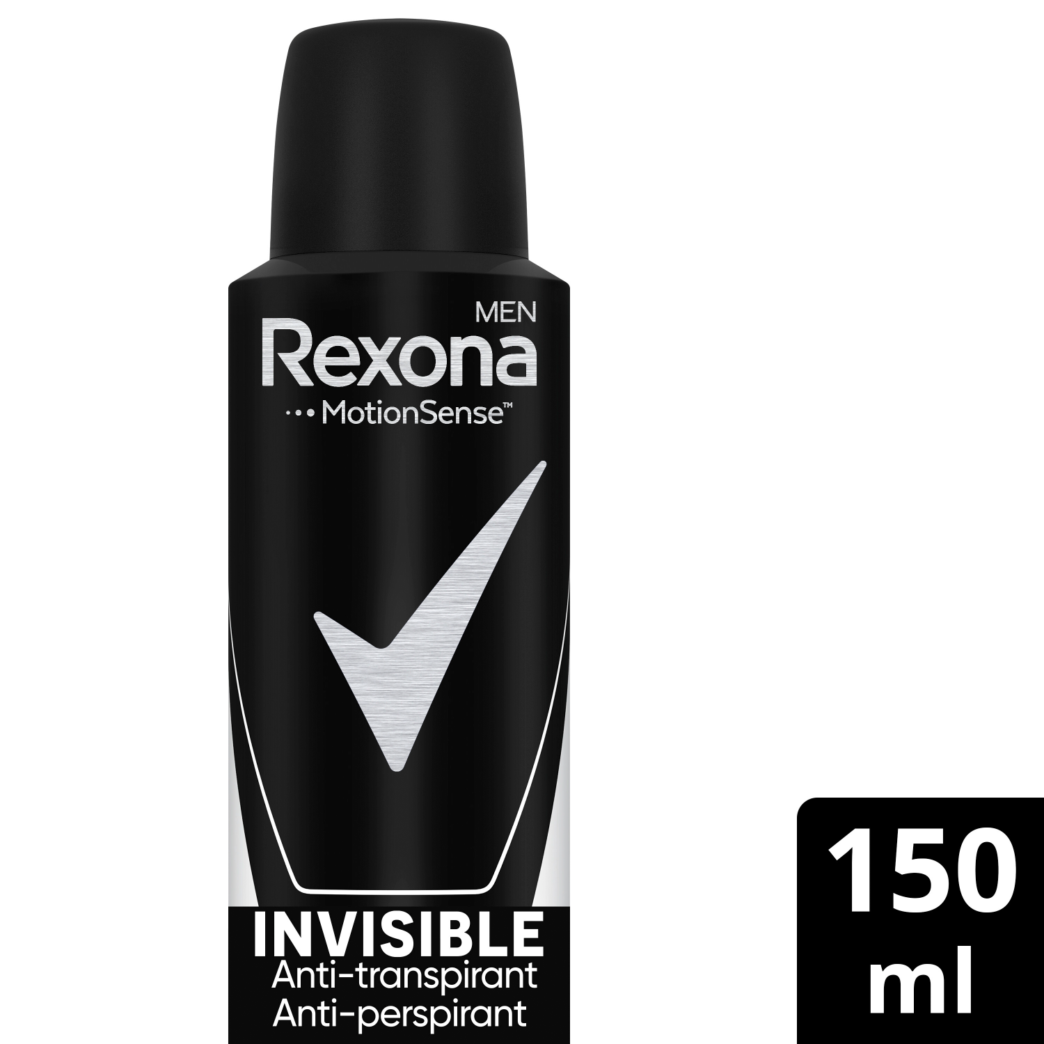 Déodorant anti-transpirant Rexona pour hommes, spray invisible 150 ml