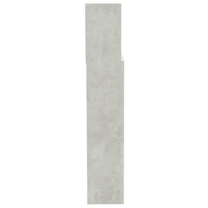 Tête de lit avec rangement accessoire de lit table de chevet etagere 200 x 19 x 103,5 cm MDF gris TDL0200031