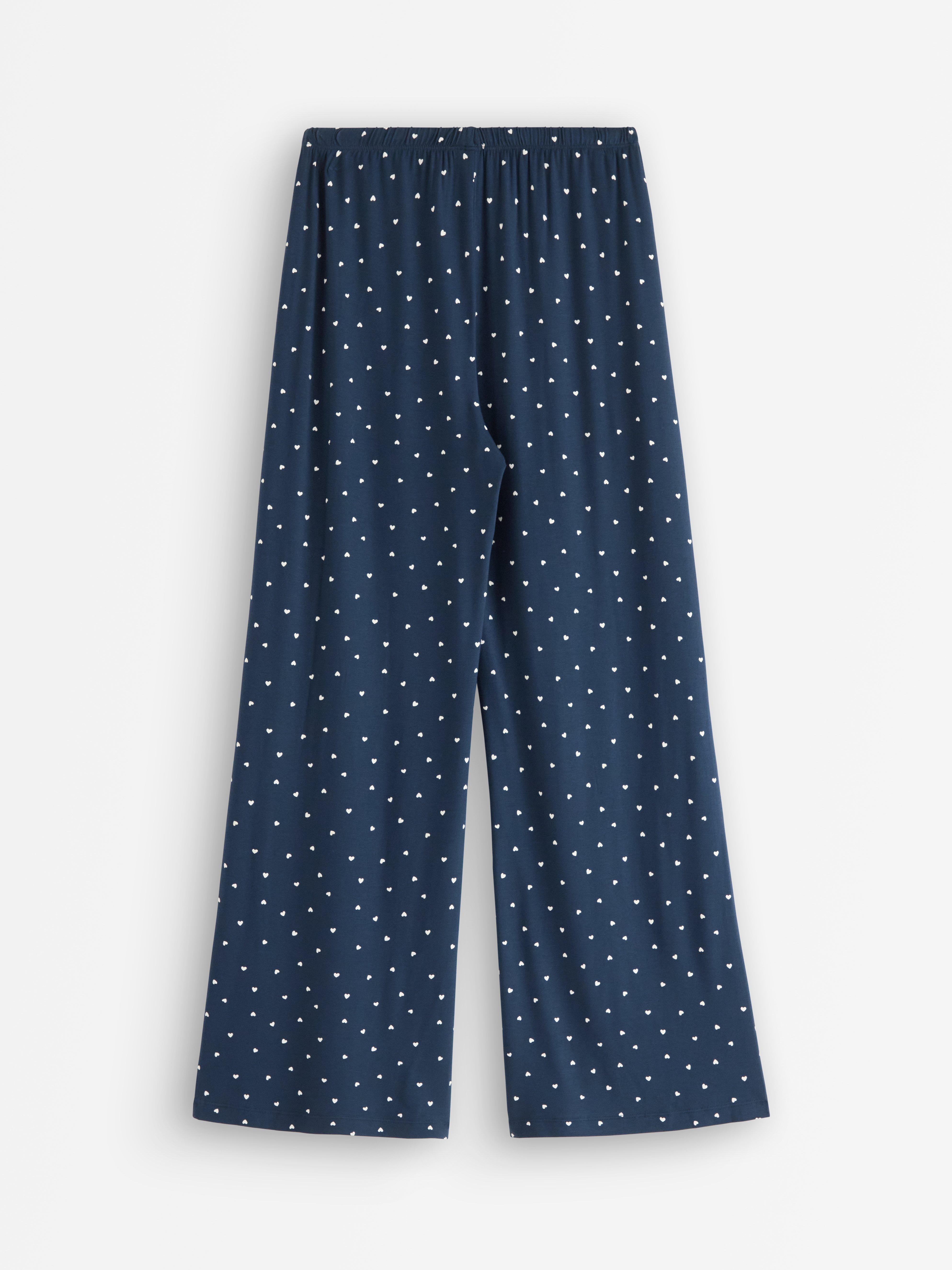 Pantalones de pijama azul marino