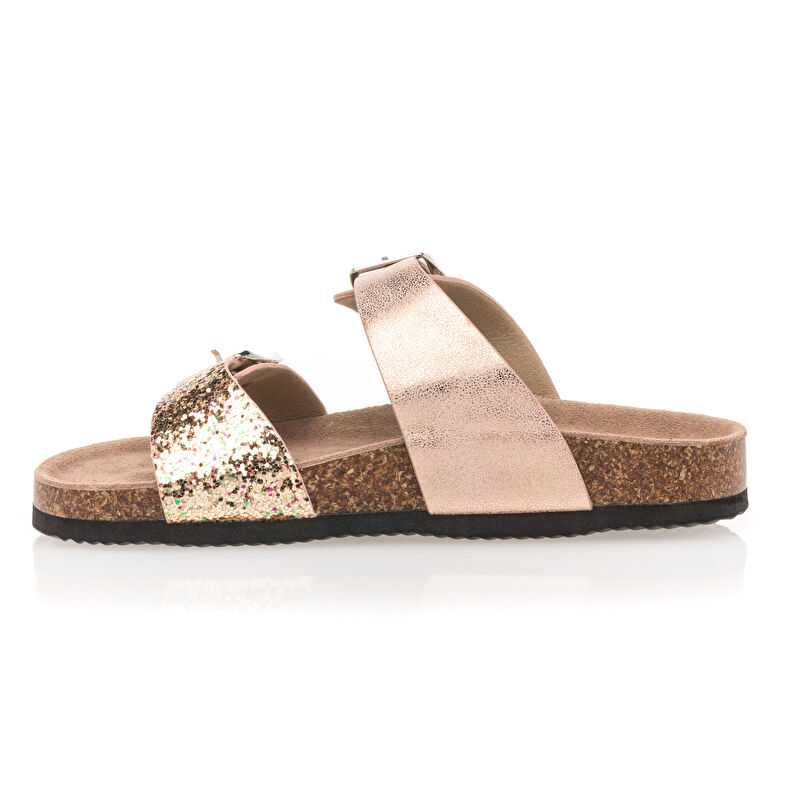 Sandalias rosas para niña / Zapatos de punta abierta