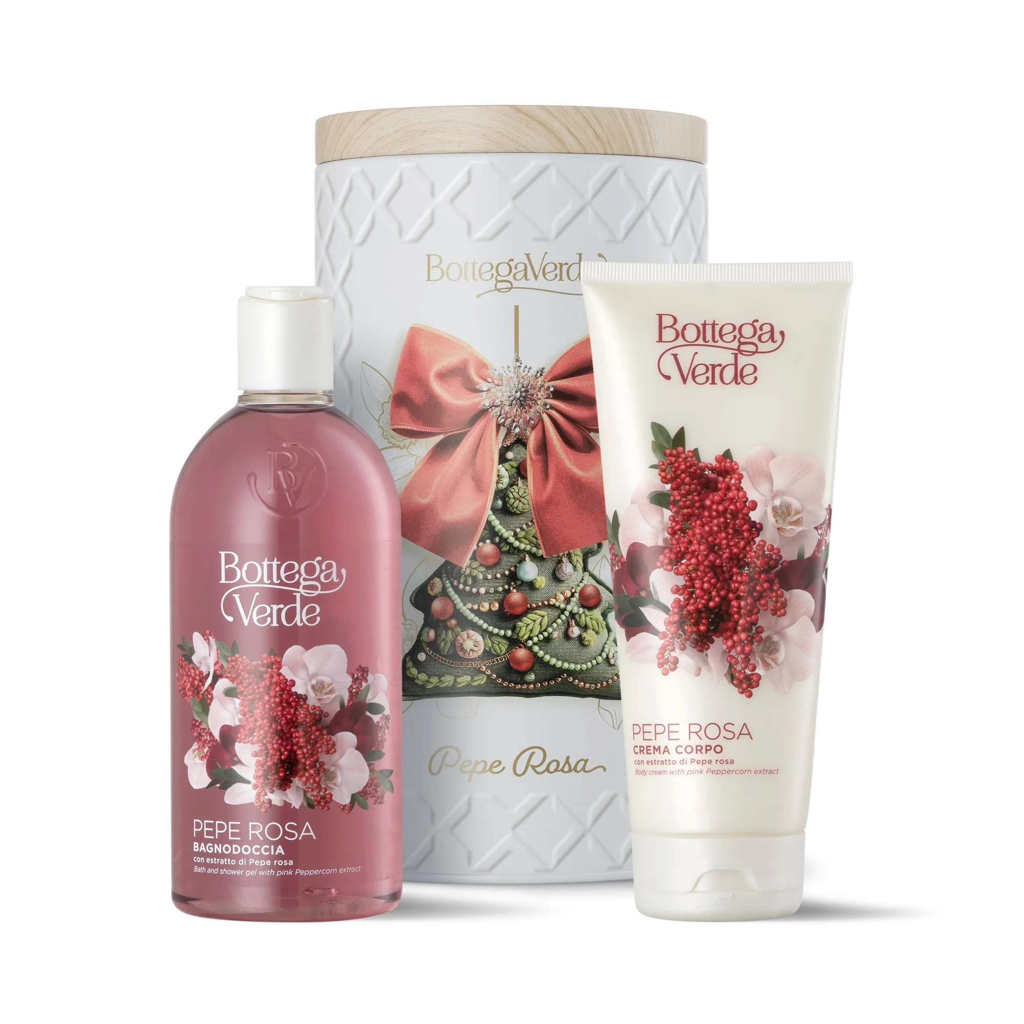 Holiday Collection Xmas Box Pepe Rosa - Cofanetti Viso e Corpo, Bagno e Doccia, Crema Corpo
