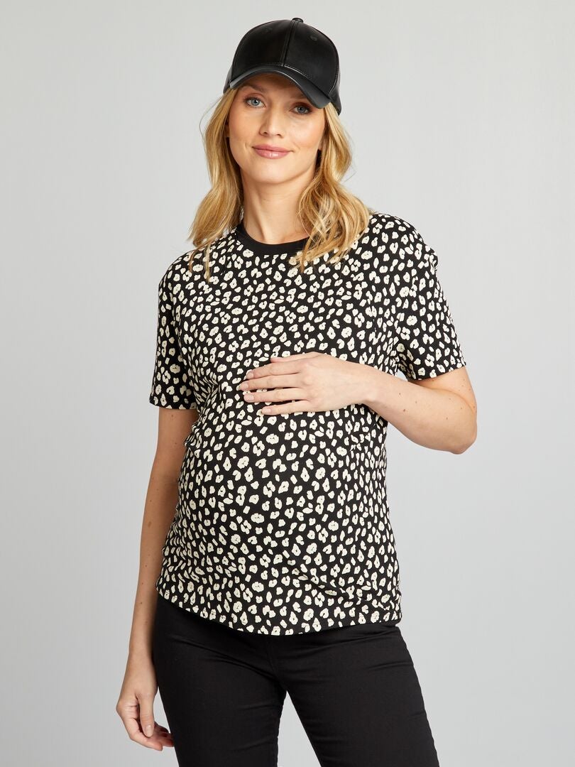 Camiseta de enfermagem com aberturas de ventilação - PRETA