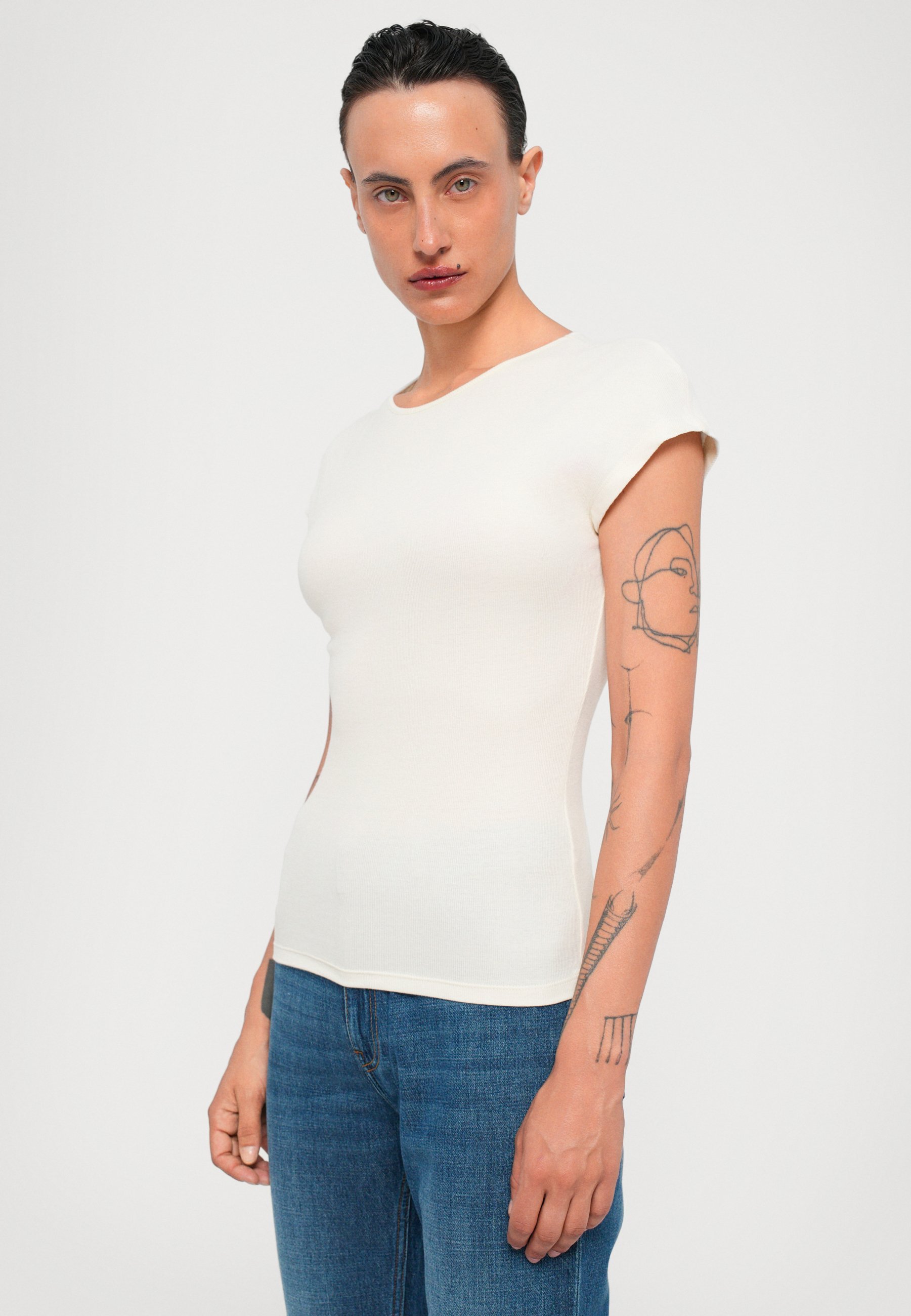 Rodebjer OTTA BODY - T-shirt basique - off white