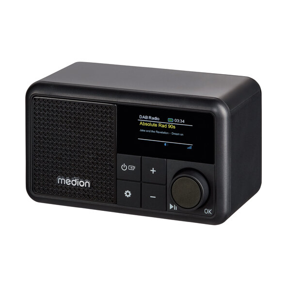 DAB+ Tiny Radio (MD44822), Schwarz
