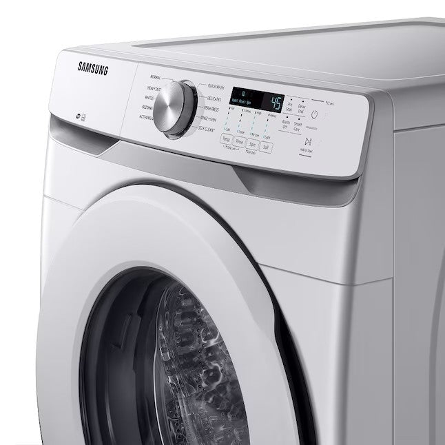 Samsung 4,5 kuutiojalan tehokas pinottava etutäytettävä pesukone (valkoinen) ENERGY STAR