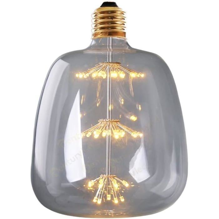 Dekorativ LED-pære G145 E27 3W HCT-STIL – Funklende lyseffekt, Vintage Edison julestil