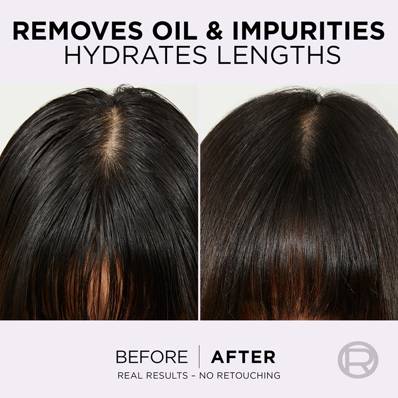Shampoo hidratante L'Oréal Paris Elseve Hyaluron Pure para couro cabeludo oleoso e pontas secas.