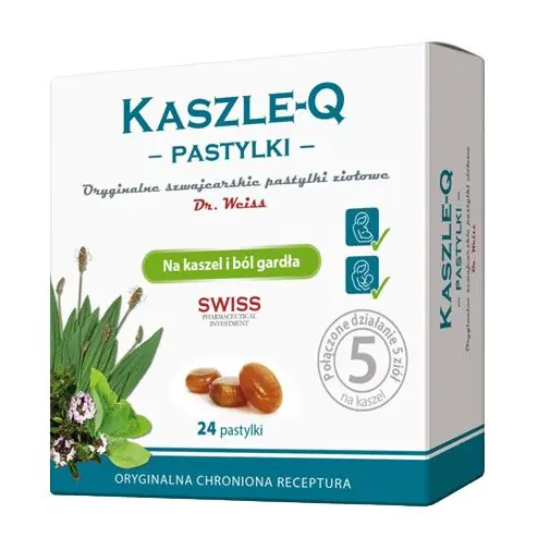 Kaszle-Q Pastylki Do Ssania 24 Sztuki