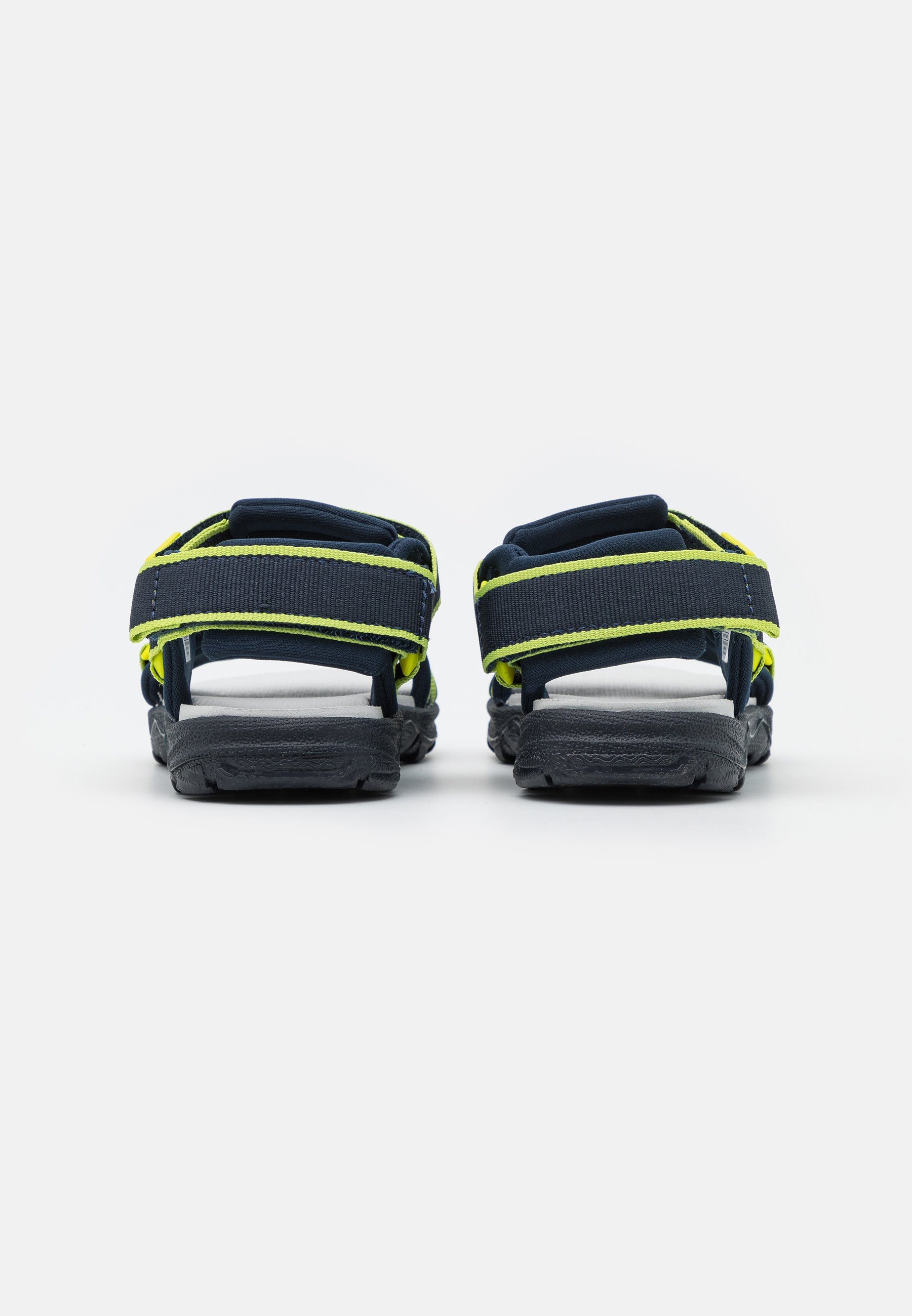 Jack Wolfskin SEVEN SEAS - Sandały trekkingowe - niebieskie/limonkowe