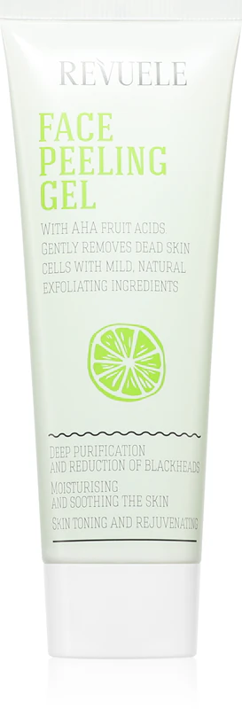 Revuele Face Peeling Gel AHA Fruit Acids reinigende gezichtsscrub tegen mee-eters